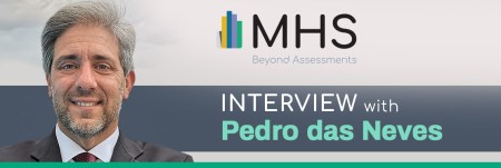 A headshot of Pedro das Neves next to the MHS logo.