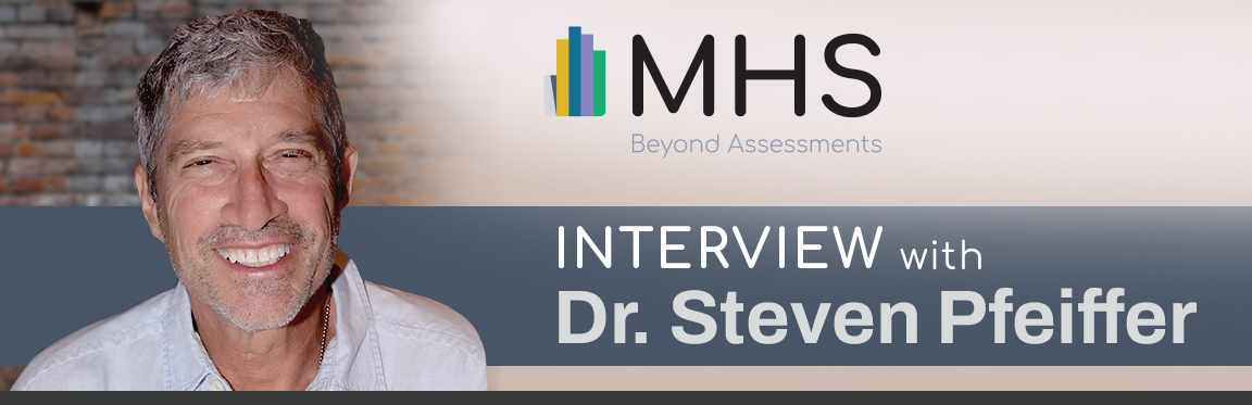 MHS Logo, a profile image of Dr. Steven Pfeiffer is displayed next to the title, “Interview with Dr. Steven Pfeiffer”