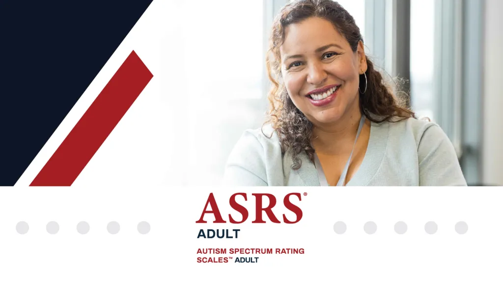 ASRS Adult cover design featuring a person seated in an office setting with ASRS Adult branding and graphic.